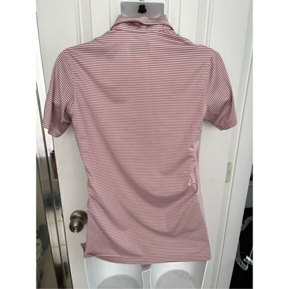 Oobe Red and White Golf Shirt. Size Small. Carolina Emblem on sleeve. - Picture 6 of 6